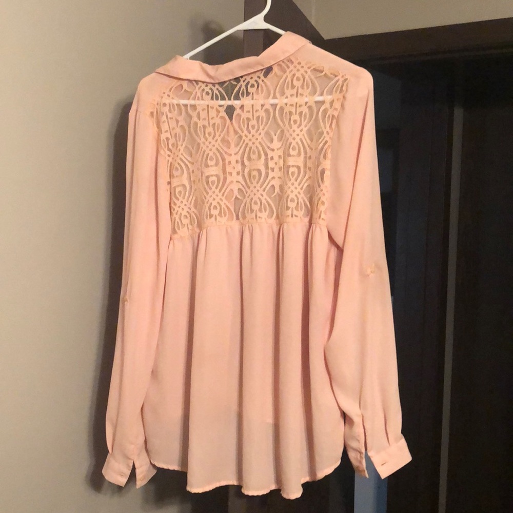 Pink button up - Picture 2 of 2